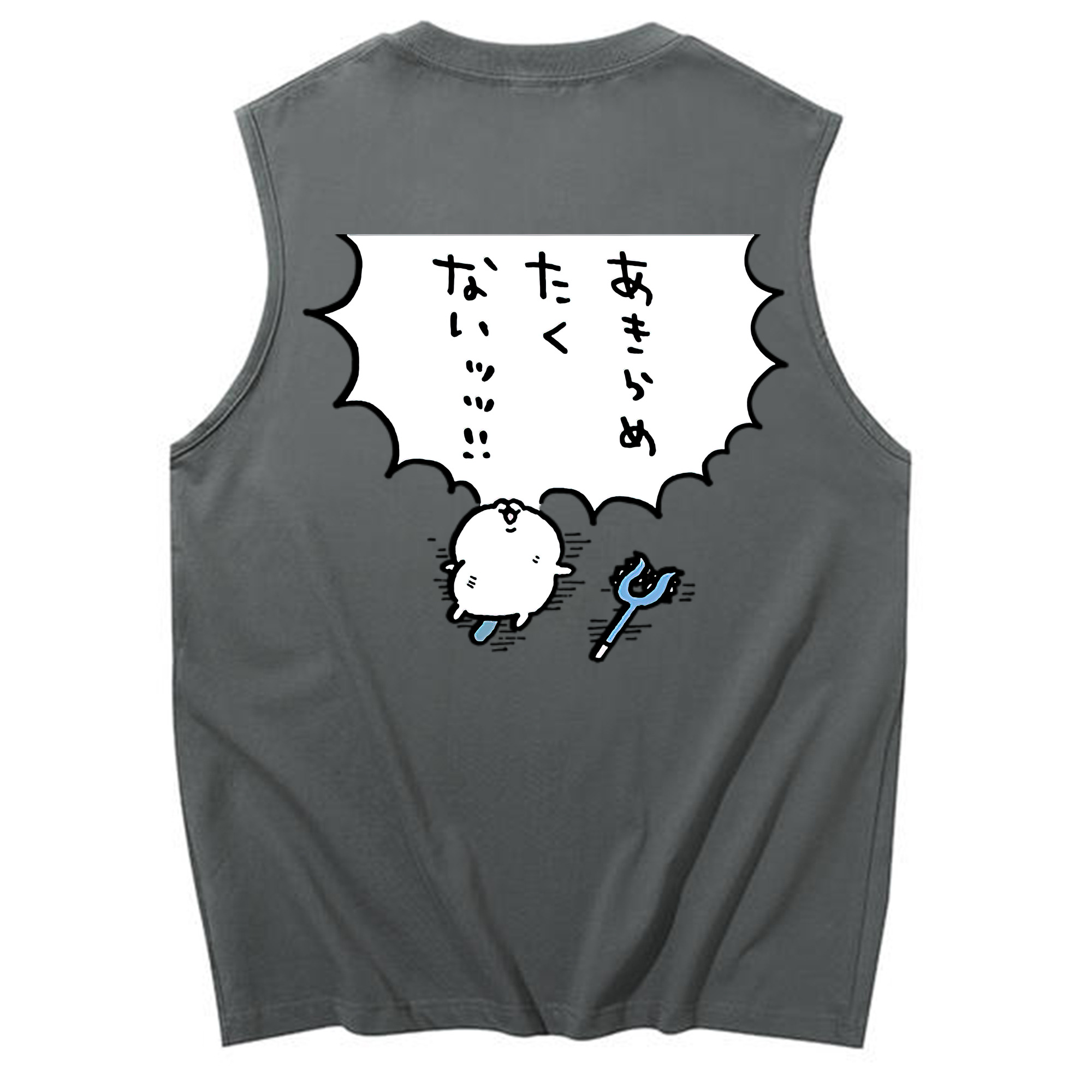 （画像用） ちいかわ ちいかわ Chii-kawa chiikawa コットン100％タンクトップ（背面プリント）